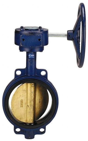 200 Psi Nibco 6 Lug Ductile Iron Butterfly Valve Lever Handle Buna N