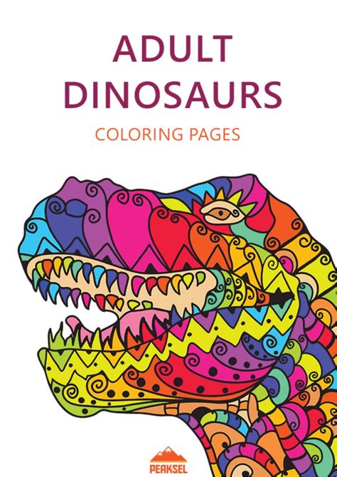 Dinosaur Coloring Pages For Adults Free Printable