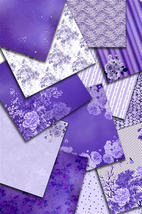 Papel digital púrpura violeta papel digital púrpura papel Etsy
