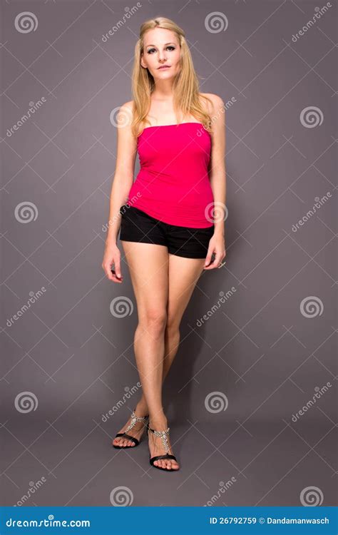 Full Body Shot Of Female Model Stock Image Image Of Figure Confident