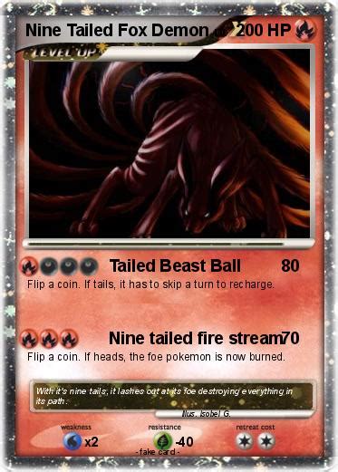 Pokémon Nine Tailed Fox Demon Tailed Beast Ball My Pokemon Card