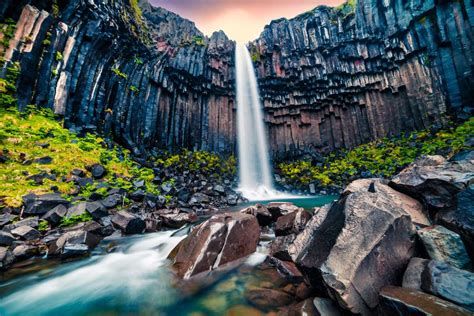 Svartifoss Waterfall Icelands Black Waterfall
