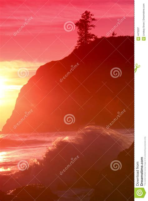 Ruby Beach Sunset With Waves Stock Image Image Of Ecology Northwest