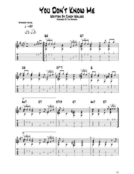 You Dont Know Me Ray Charles Sheet Music Pdf Download