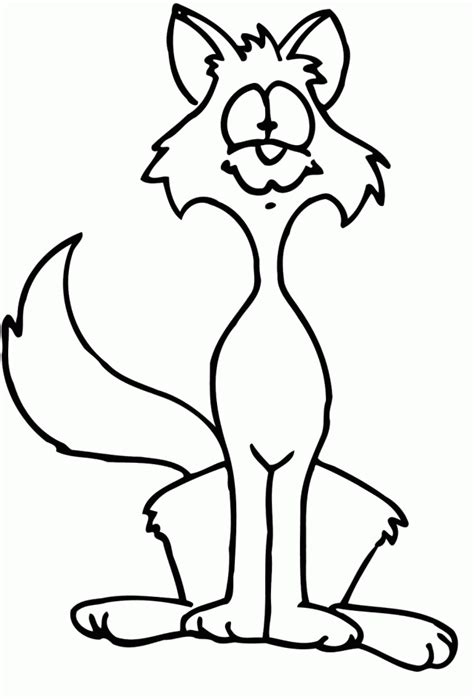 Coloring page kea coloring pages > fat cat. Cartoon Cat Sitting - Coloring Home