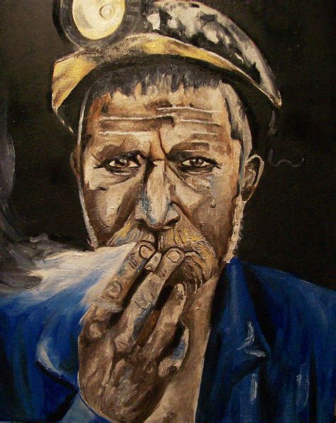 Miner Man Painting By Mikayla Ziegler