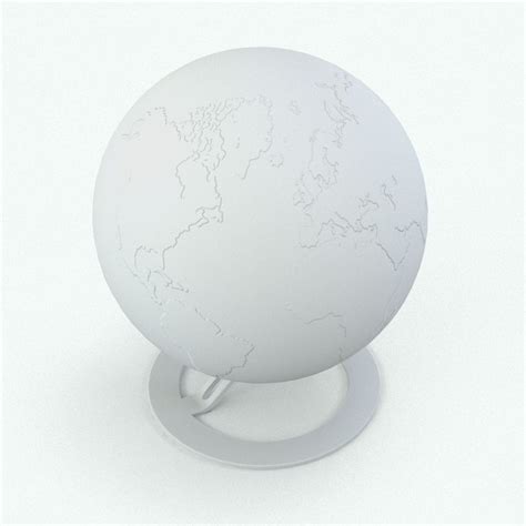 World Map Globe 3d Model Blackbee3d Get A Subscription
