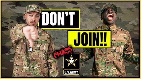 Why Joining The US Army Is A Bad Idea YouTube