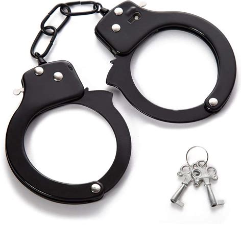 Handcuffs Toy Metal Handcuffs Police Pretend Play Party Role Play Cosplay Costume Hand Cuffs For