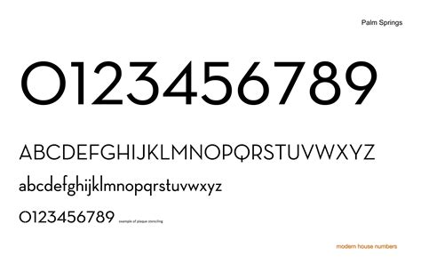 Modern Number Font