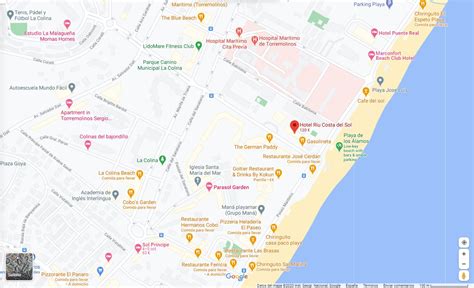 Mapa De Torremolinos Ubicacion Hotel Riu Costa Del Sol Grupos B2bviajes 