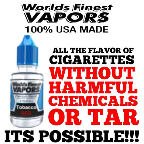 Maybe you would like to learn more about one of these? ALL THE FLAVOR OF CIGARETTES WITHOUT THE HARMFUL CHEMICALS OR TAR! ITS POSSIBLE!!! VAPING HELPED ...