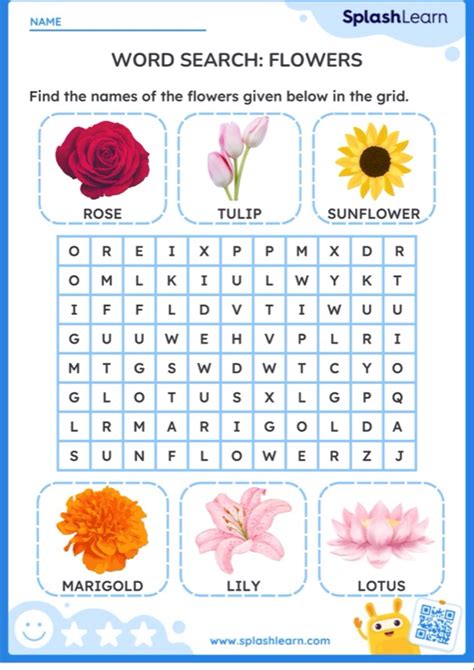 Flowers Word Search Worksheets The Best Porn Website