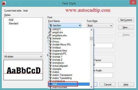 Create New Text Style In Autocad 2014 Autocad Tips