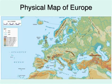 Europe Landforms Map Secretmuseum