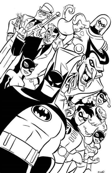 Batman The Animated Series Coloring Pages Learny Kids