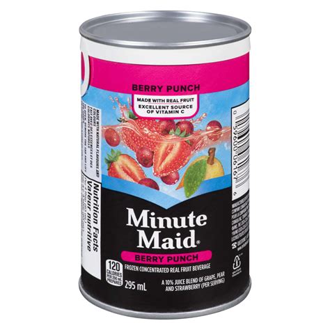 Minute Maid Frozen Concentrated Real Fruit Beverage Berry Punch 295 Ml