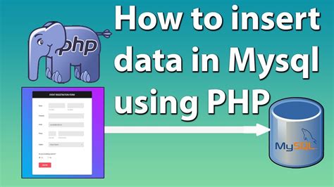 How To Insert Data Into Mysql Using Php Youtube