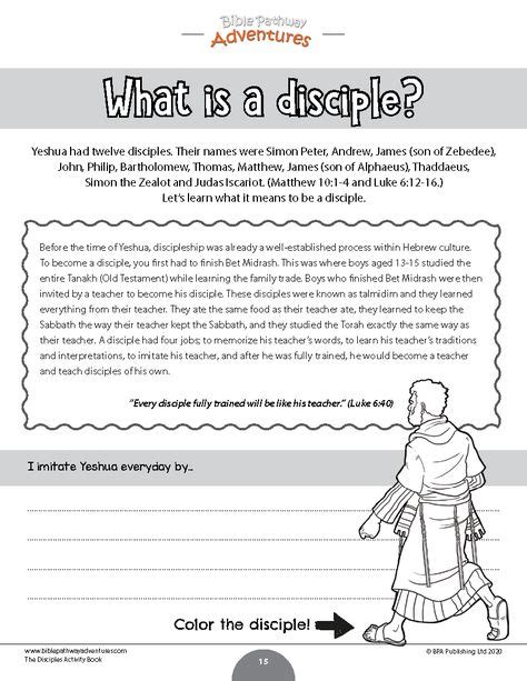 The 12 Disciples Activity Book Book Activities Bible Lessons For
