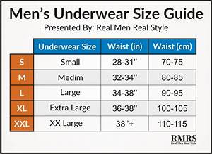  Size Chart Men