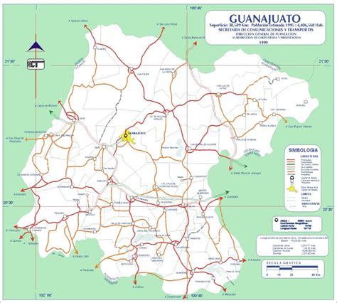 Mapa De Guanajuato Con Municipios Estado De Guanajuato M Xico Mapas Top