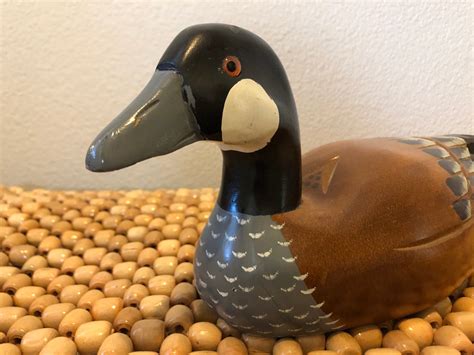 Vintage Hand Carved Wood Duck Decoys Etsy