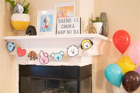 Artful Days Bts And Bt21 Character Themed Birthday Party Birthday