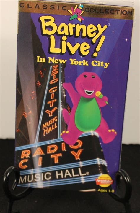 Barney Live In New York City Vhs 1994 Classic Collection New