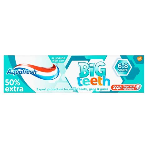 Aquafresh My Big Teeth Toothpaste 75 Ml Uk Grocery