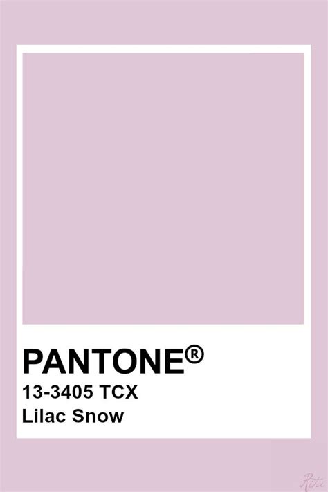 Pantone Lilac Snow Pantone Color Pantone Colour Palettes Pantone