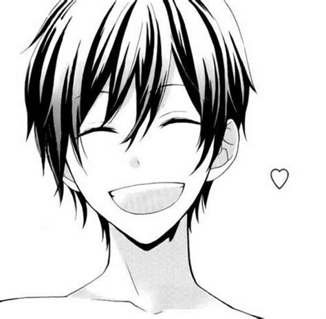 Anime Boy Laughing Heart Cute Anime Guys Manga Anime Art Manga