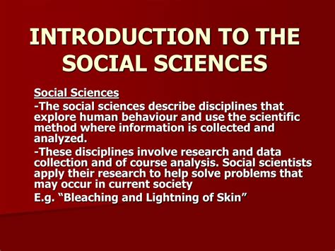 Ppt Introduction To The Social Sciences Powerpoint Presentation Free
