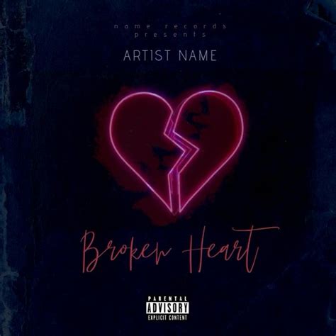 Copy Of Broken Heart Mixtapealbum Cover Art Template