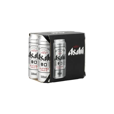Asahi Super Dry Can 500ml 6 Pack