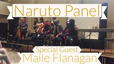 Naruto Panel Maile Flanagan Voice Of Naruto As Special Guest Aca Youtube