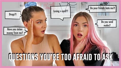 Asking My Sister Questions You Re Too Afraid To Ask Yours Youtube