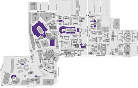 Tcu Campus Map Printable