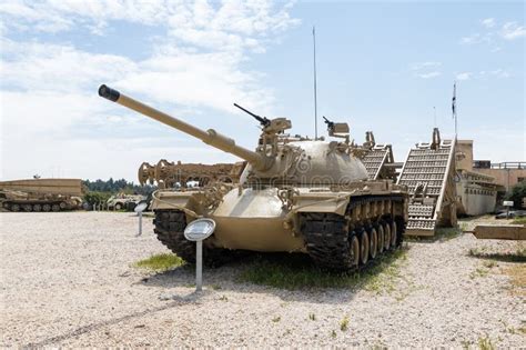 Magach 3 Patton M48a3 Tank Is On The Memorial Site Near The Armored