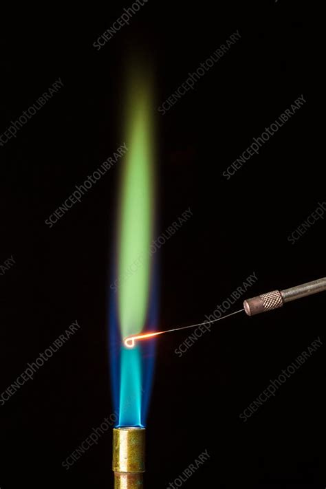 Flame Test For Barium Stock Image C0332896 Science Photo Library