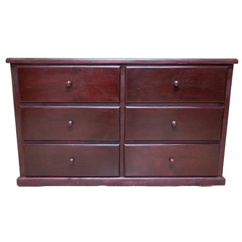 6 Drawer Pine Wood Dresser Jv Custom Furniture