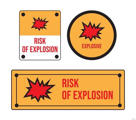 Explosion Warning Sign Vector In  Png Illustrator Eps Svg