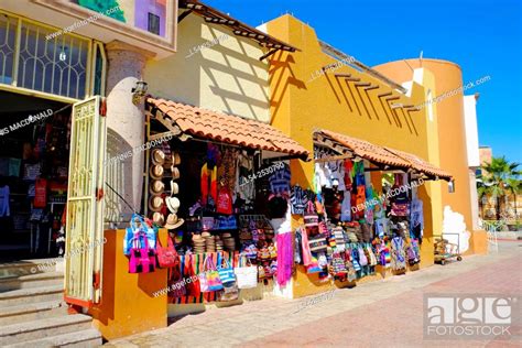 Shopping Area Cabo San Lucas Mexico Pacific Ocean Stock Photo Picture