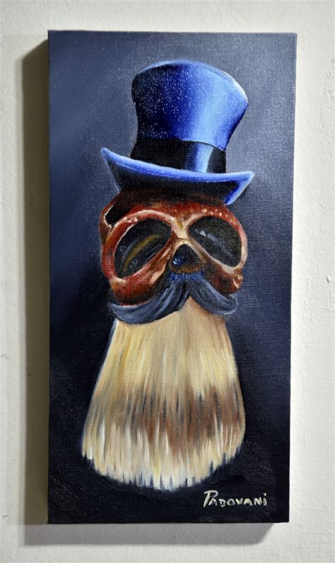Captain Mustache Oil On Canvas X Cm By Thiago Padovani Mustache