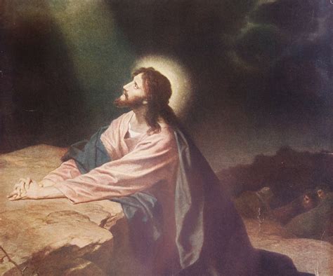 Jesus Christ Praying In Gethsemane Vintage By Josephinemarchons
