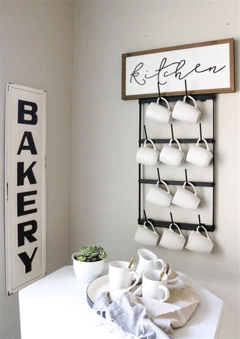 New ikea kvissle wall mounted newspaper metal magazine rack white. Mini Wall Mounted Mug Rack 4 Row Metal Storage Display ...