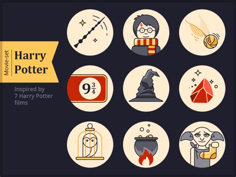 Free Harry Potters Icon Set Free Download