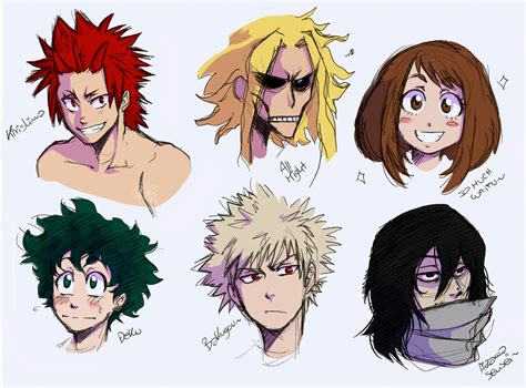 BNHA Characters Doodles By Riiko On DeviantArt