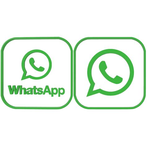 Télécharger Le Fichier Stl 2 Logos Whatsapp Emporte Pièces • Objet