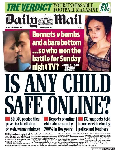 Daily Mail Uk Front Page For 3 September 2018 Paperboy Online