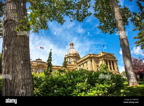 Alberta Legislature Building Edmonton Alberta Canada Stock Photo Alamy
